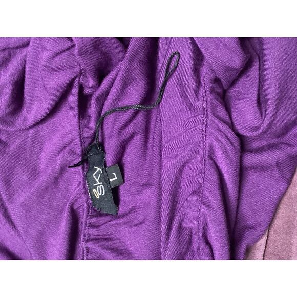 New. SKY purple Grecian style dress with leather. Normally $224 - Picture 8 of 8